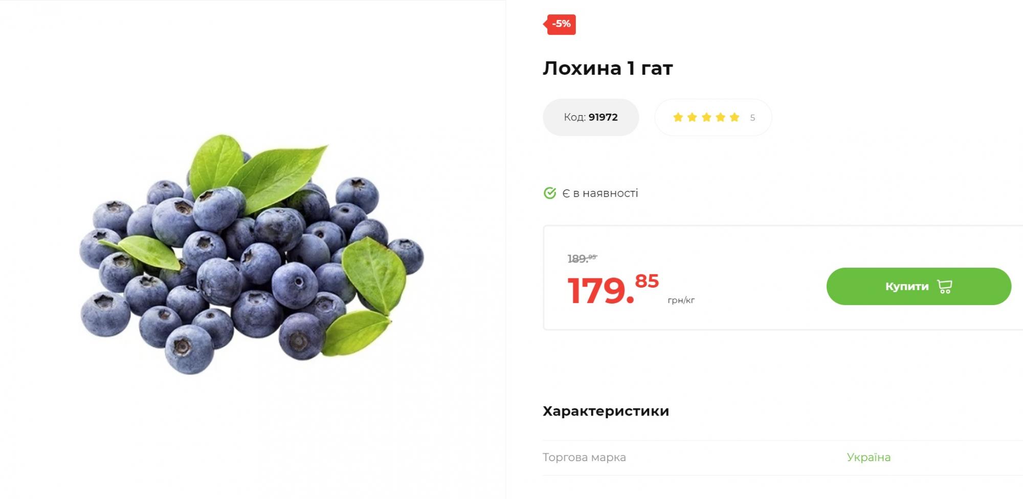 Сезонні ягоди. Які ціни на малину, лохину та чорницю в липні